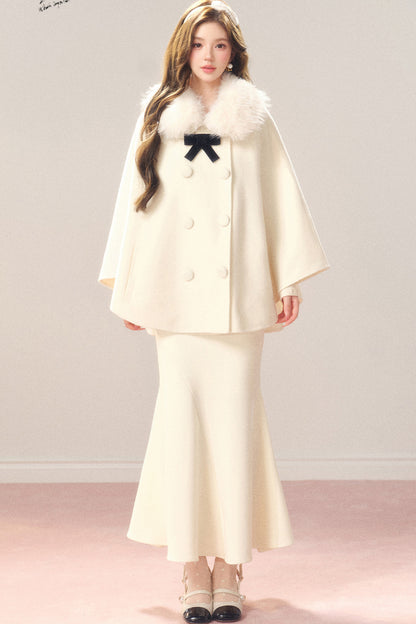 High-Waisted Elastic Fishtail Skirt