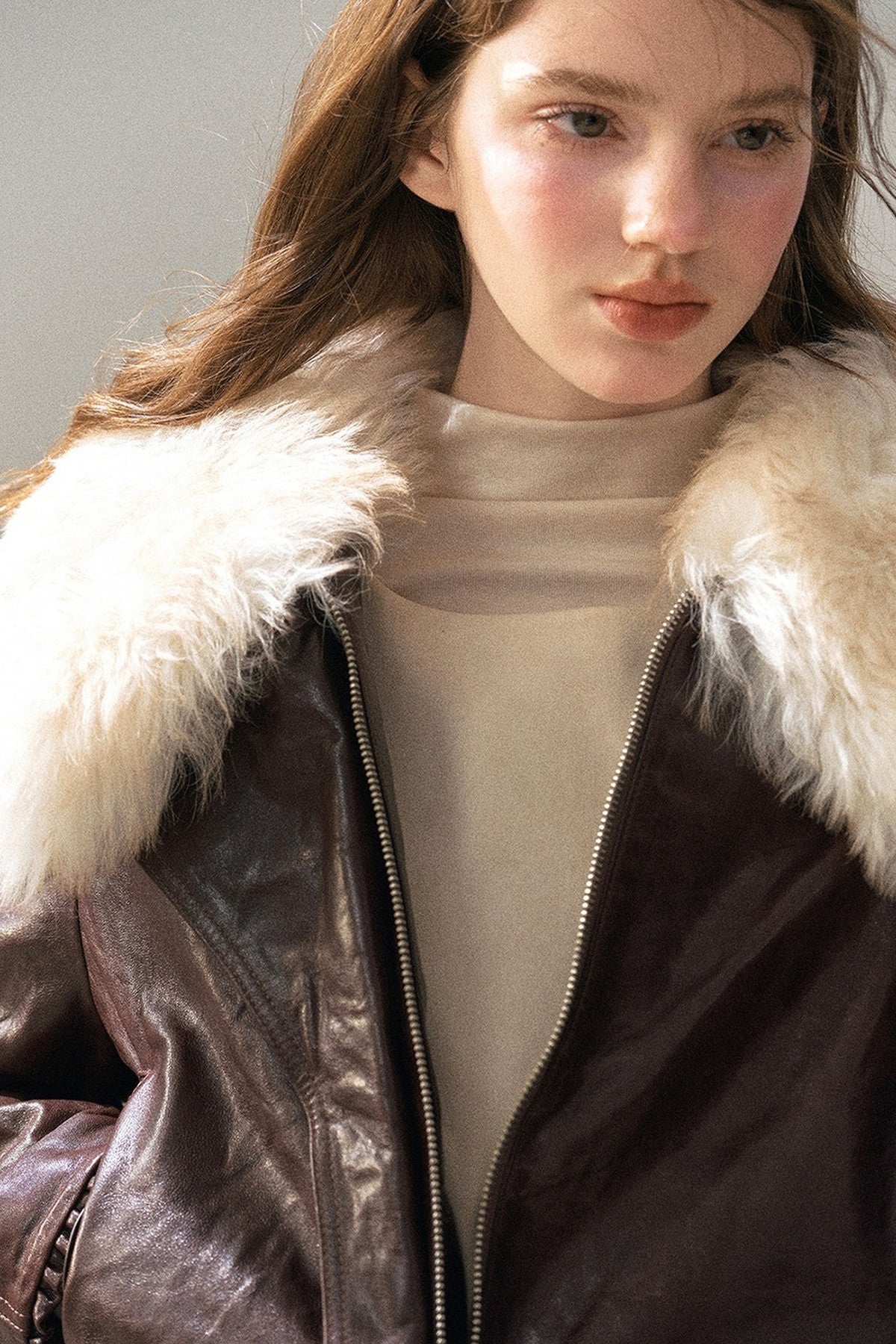 Genuine Sheepskin Lamb Fur Jacket