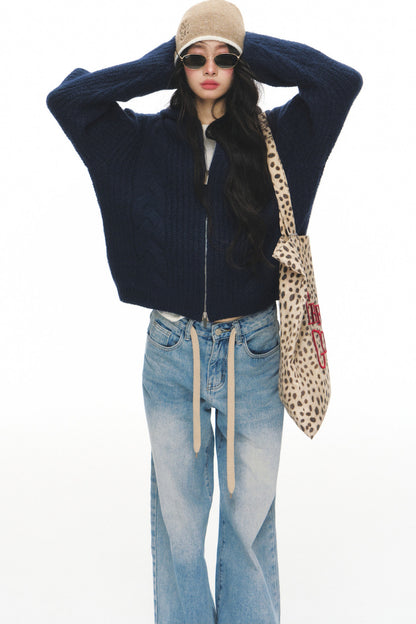 Contrast Trim Knitted Beanie