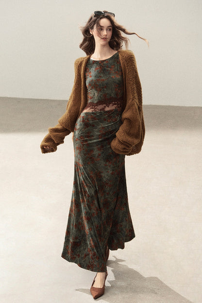 Hollow-Out Knit Cardigan Jacket
