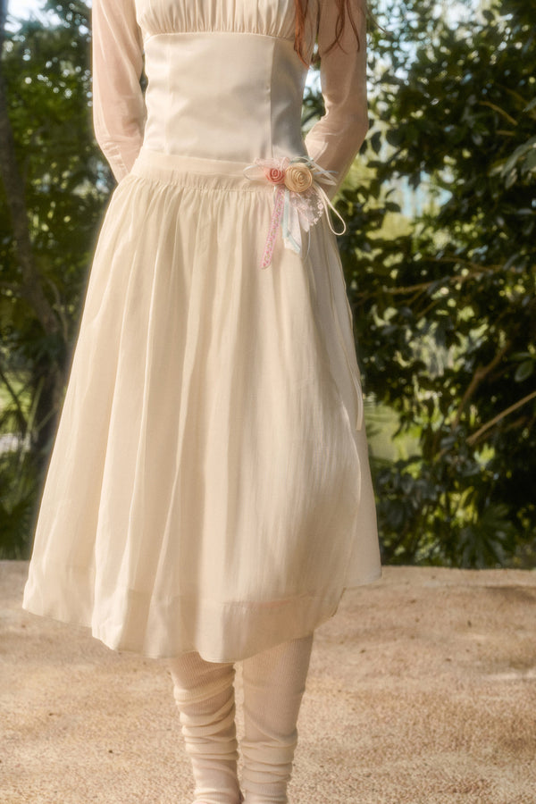 Satin Tencel Lapel Dress