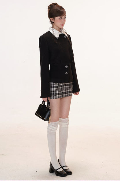 Autumn Blazer Camisole and Skirt 3-Piece Set-Up