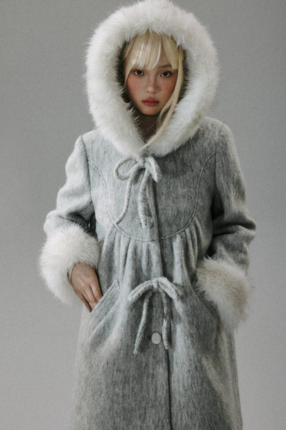 Honeysuckle Water Ripple Wool Cape