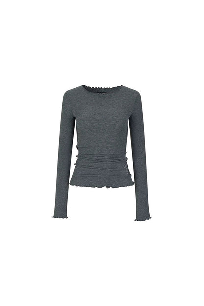 Viapitti Wavy Edge Layered T-Shirt Set-Up