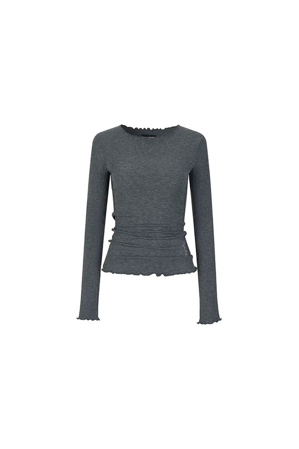 Viapitti Wavy Edge Layered T-Shirt Set-Up