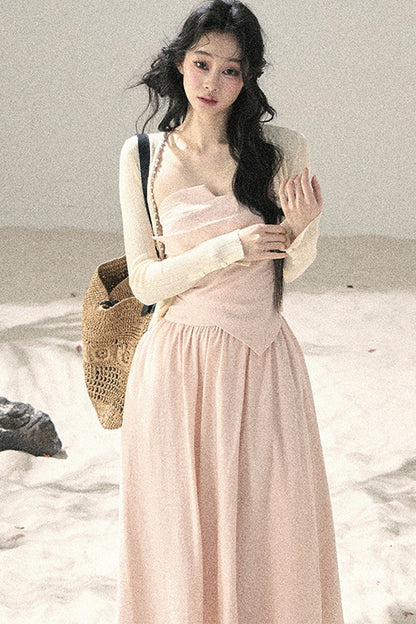 French Sun Protection Knit Cardigan Set