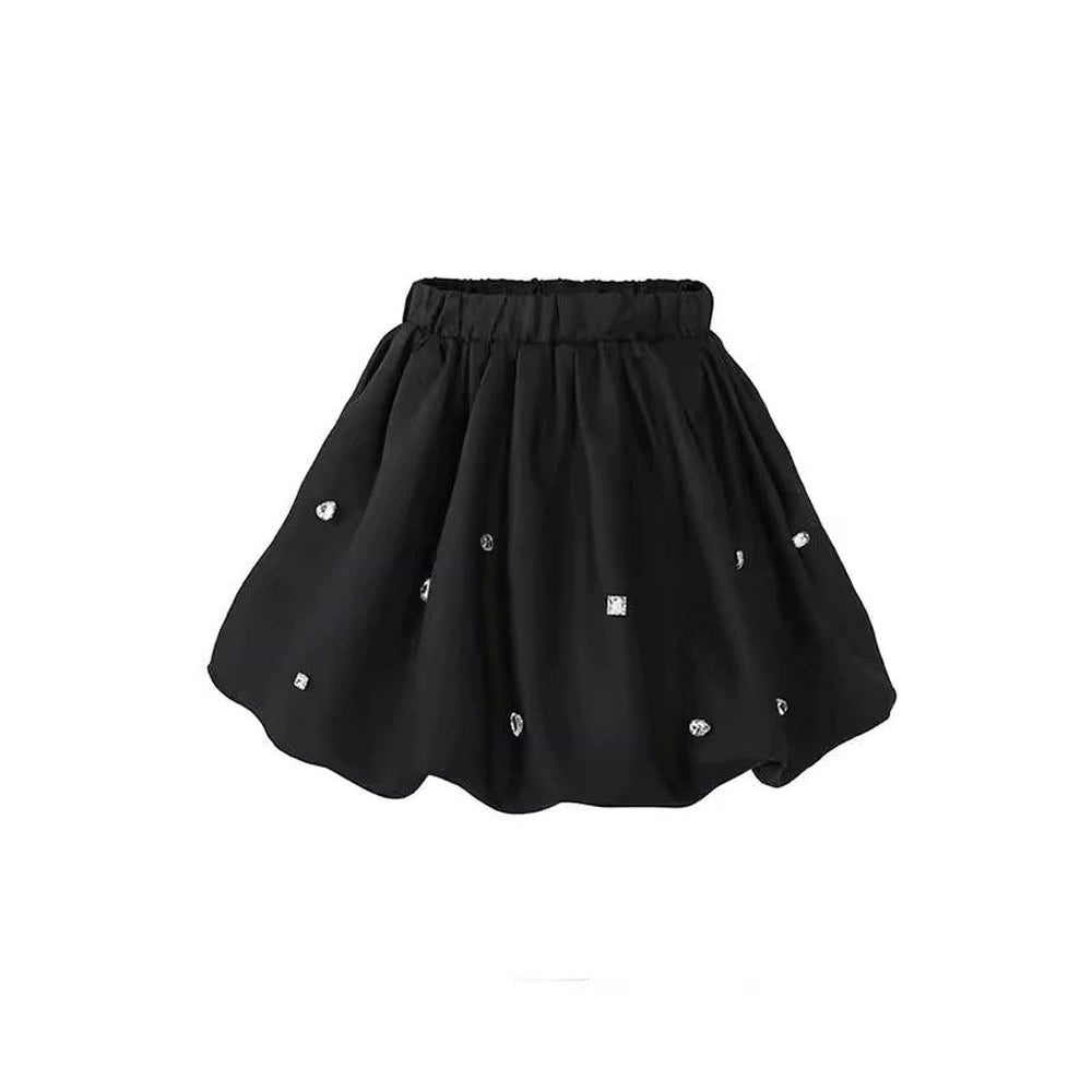 Set Abito Mini con Risvolto in Paillettes Miu-Style