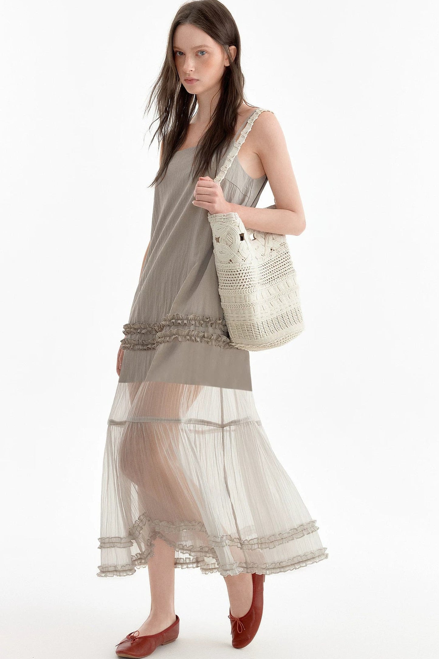 Romantic Ruffled Strap Dress