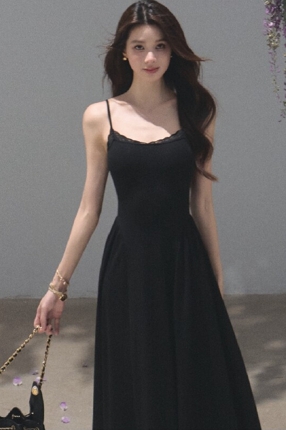 Lyocell Lace Cardigan and Suspender Dress Set