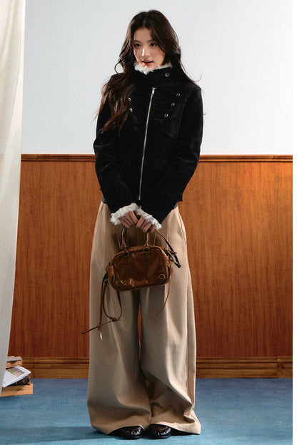 Suede Short Jacket