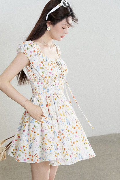 Floral Print A-Line Dress