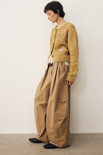 Retro Wide-Leg Parachute Pants