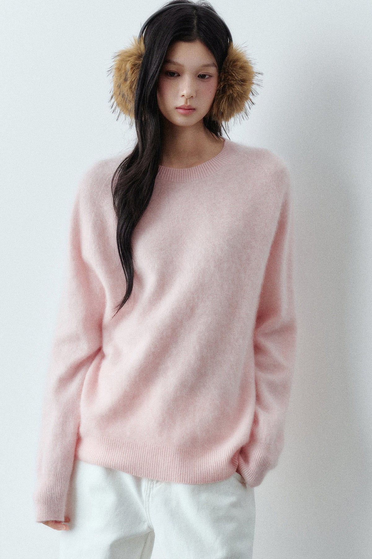 Brushed Cashmere Mulberry Silk Sweater