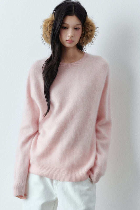Brushed Cashmere Mulberry Silk Sweater