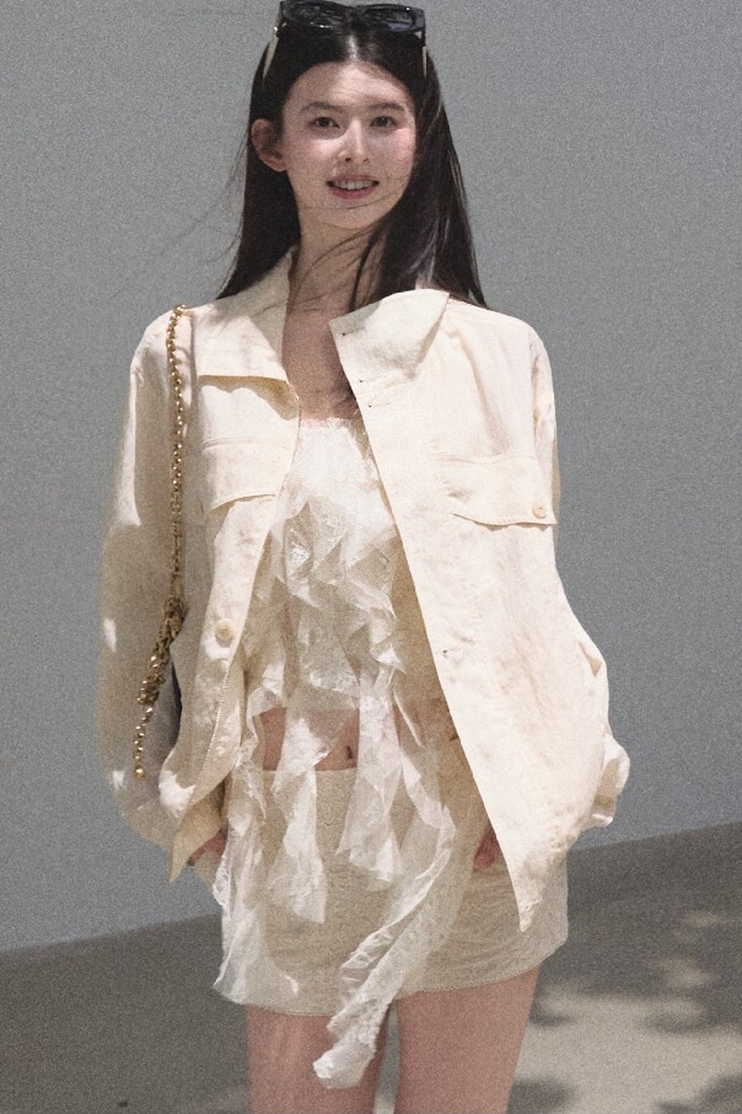 Slim-Fit High-Waisted Suit Shorts
