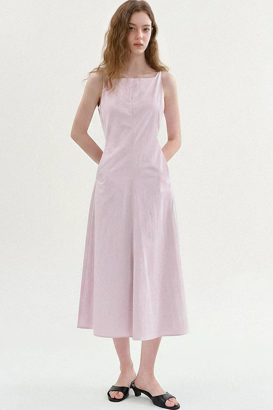 Square-Neck A-Line Dress