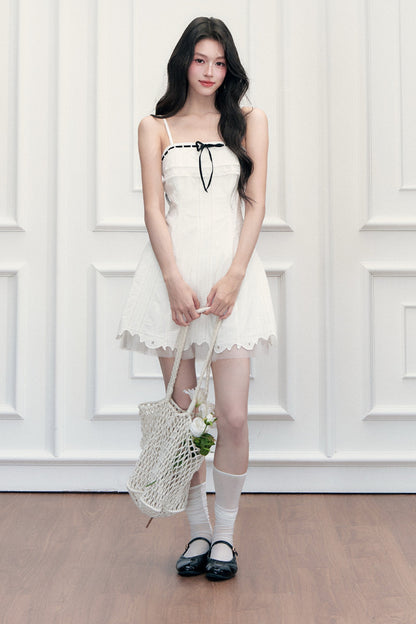 Lace A-Line Dress and Cardigan Set-Up