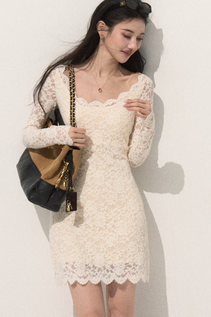 Long Sleeve Lace Dress