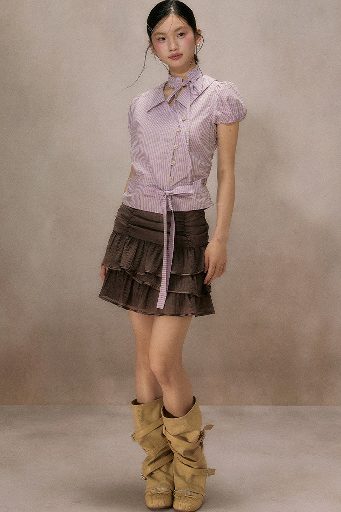 Dot Truffle Irregular Cake Skirt