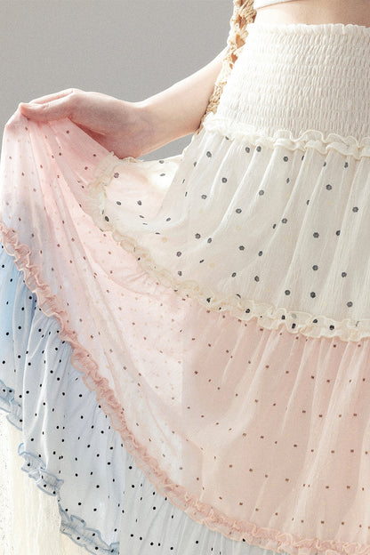 White Mist Lace Skirt