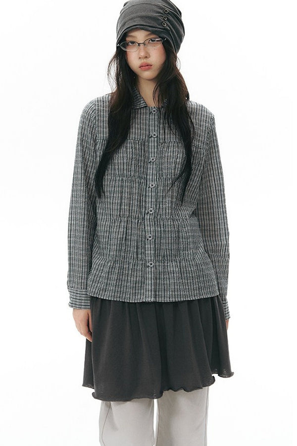 Pleated Front Shirt