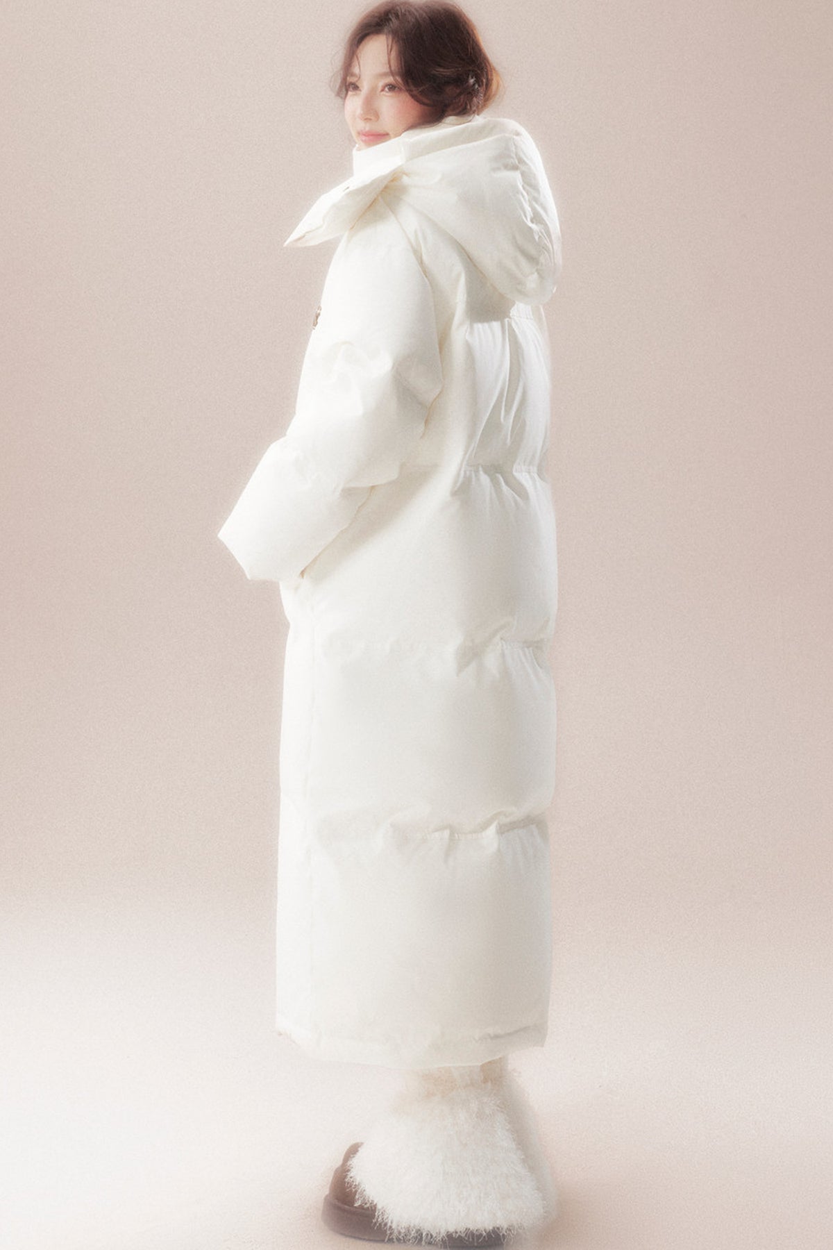 Long 90 White Goose Down Coat