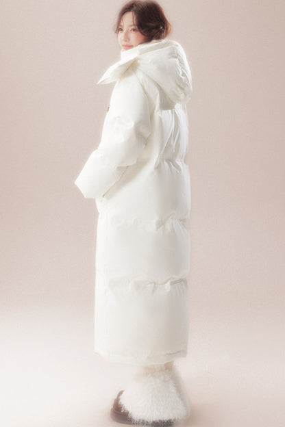 Long 90 White Goose Down Coat