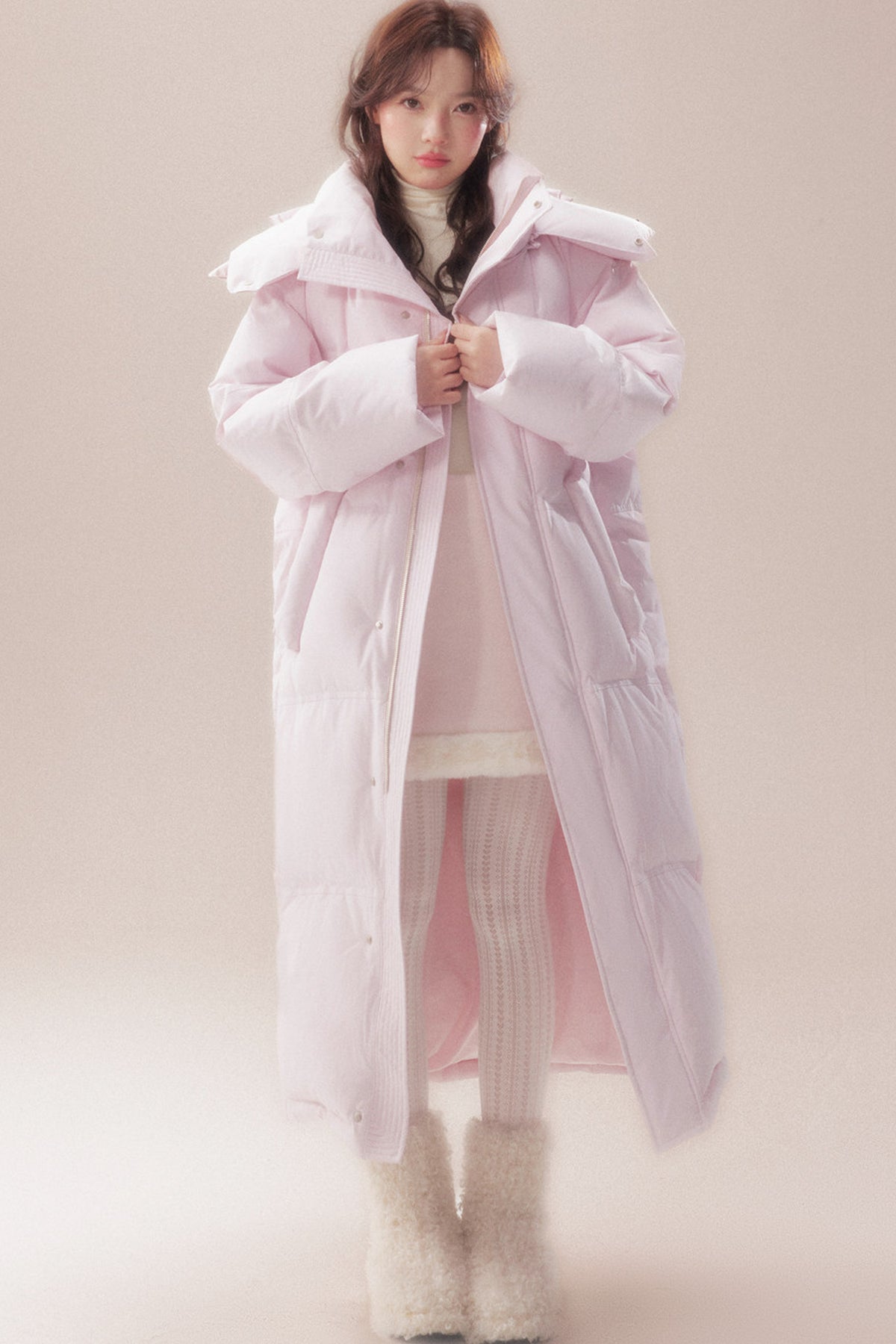 Long 90 White Goose Down Coat