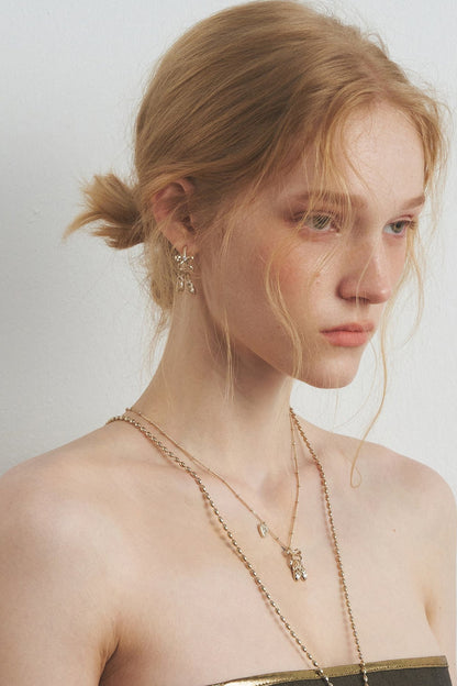 Bow Long Necklace