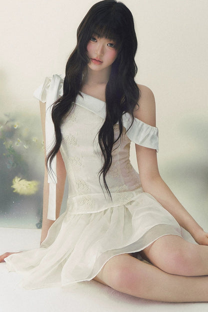 Satin Embroidery Princess Dress
