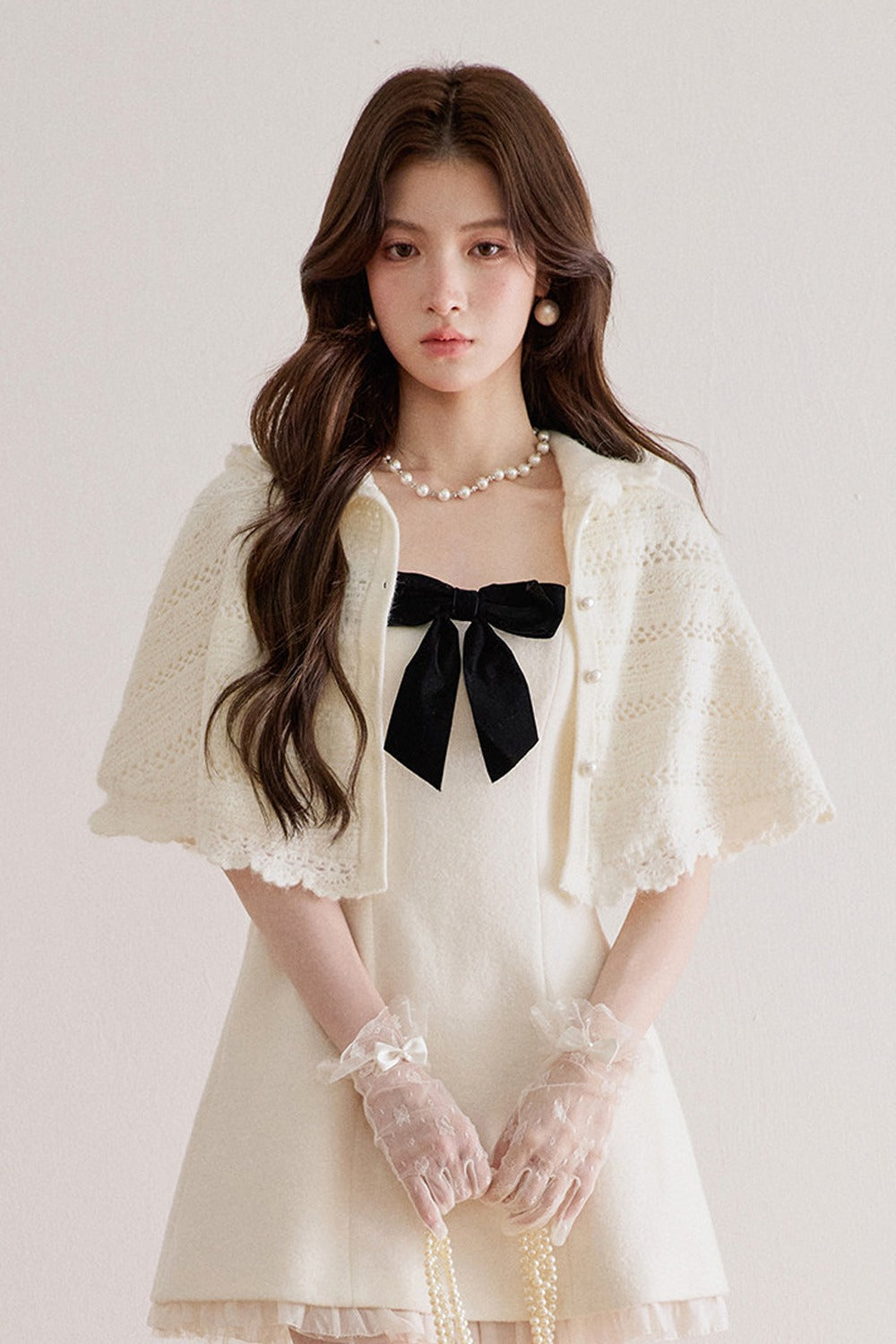 Hooded Hollow Crochet Knit Cardigan