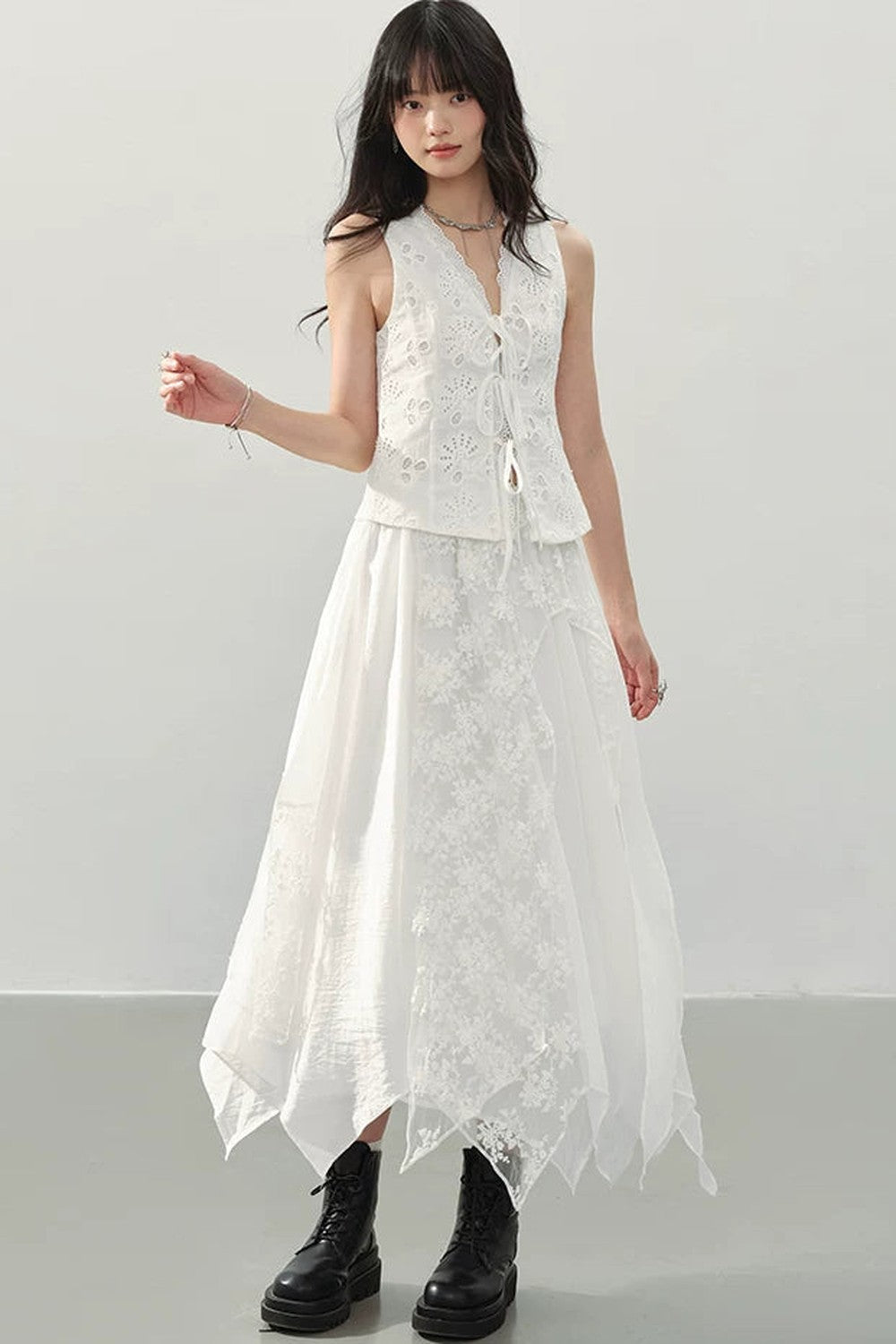 Whispering Moonlight Lace Skirt