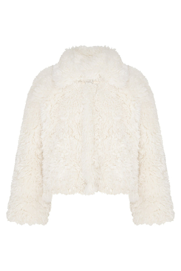 Fuzzy Shearling Coat, Skirt and Pants Set-Up