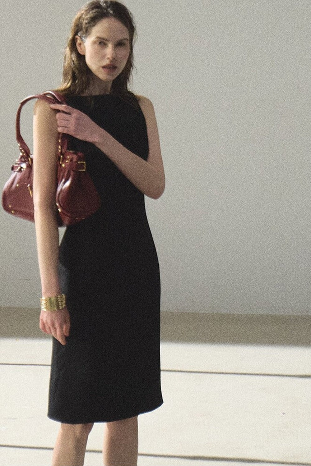 Acetate Black Tank Dress