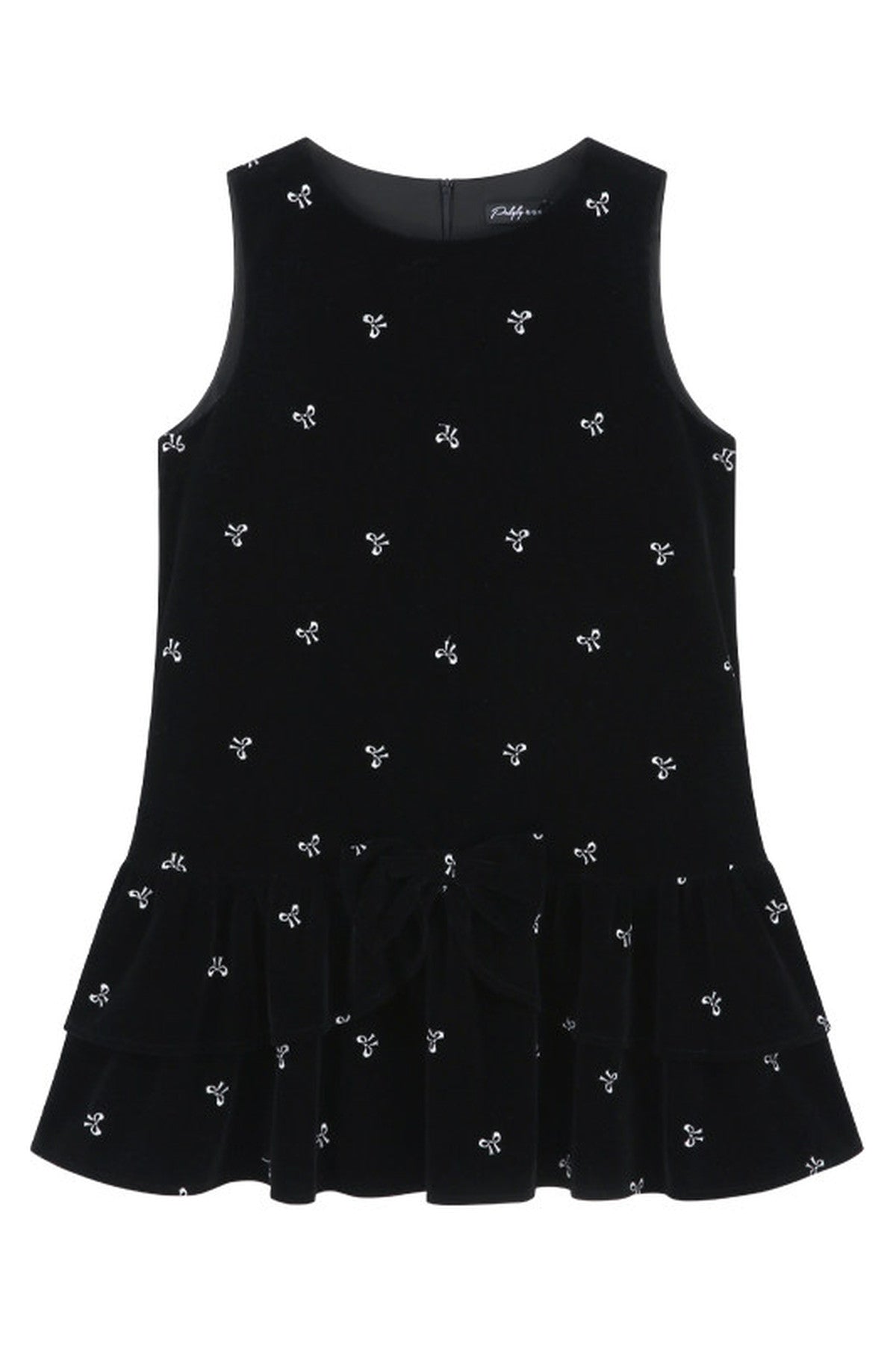 Black Velvet A-Line Dress and Top Set-Up