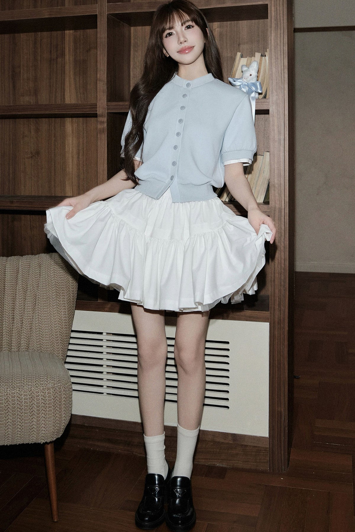 Ballet Style Double-Layer Mesh A-Line Cake Skirt