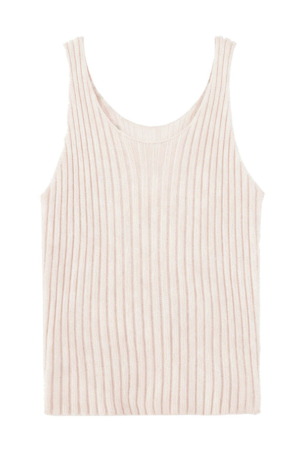Hollow Ribbed Knit Camisole
