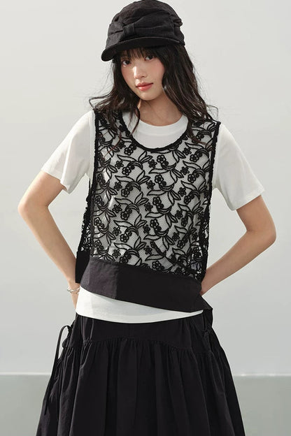 Mucha Summer White Top