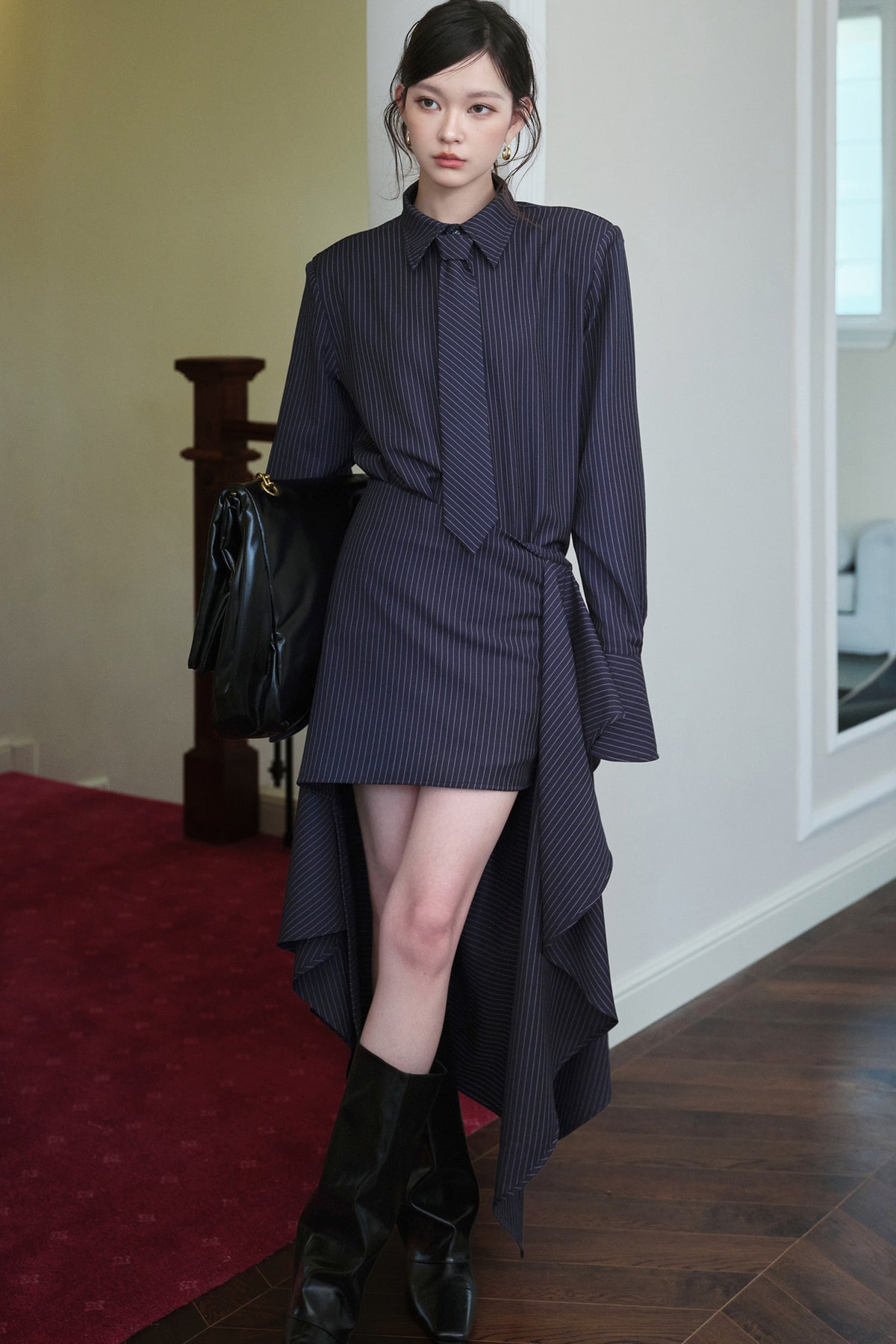 Striped Shirt and Skirt