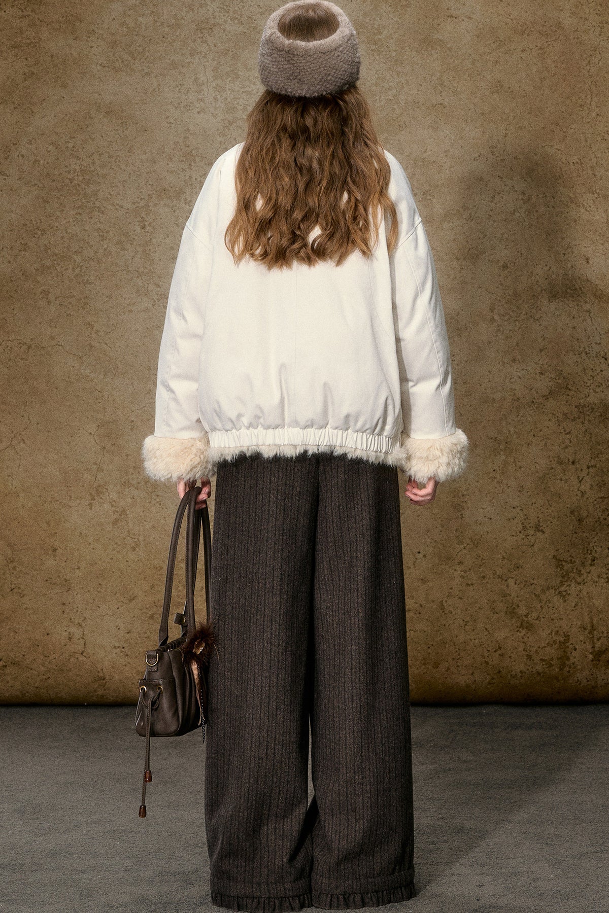 Short Fur Collar Down Jacket
