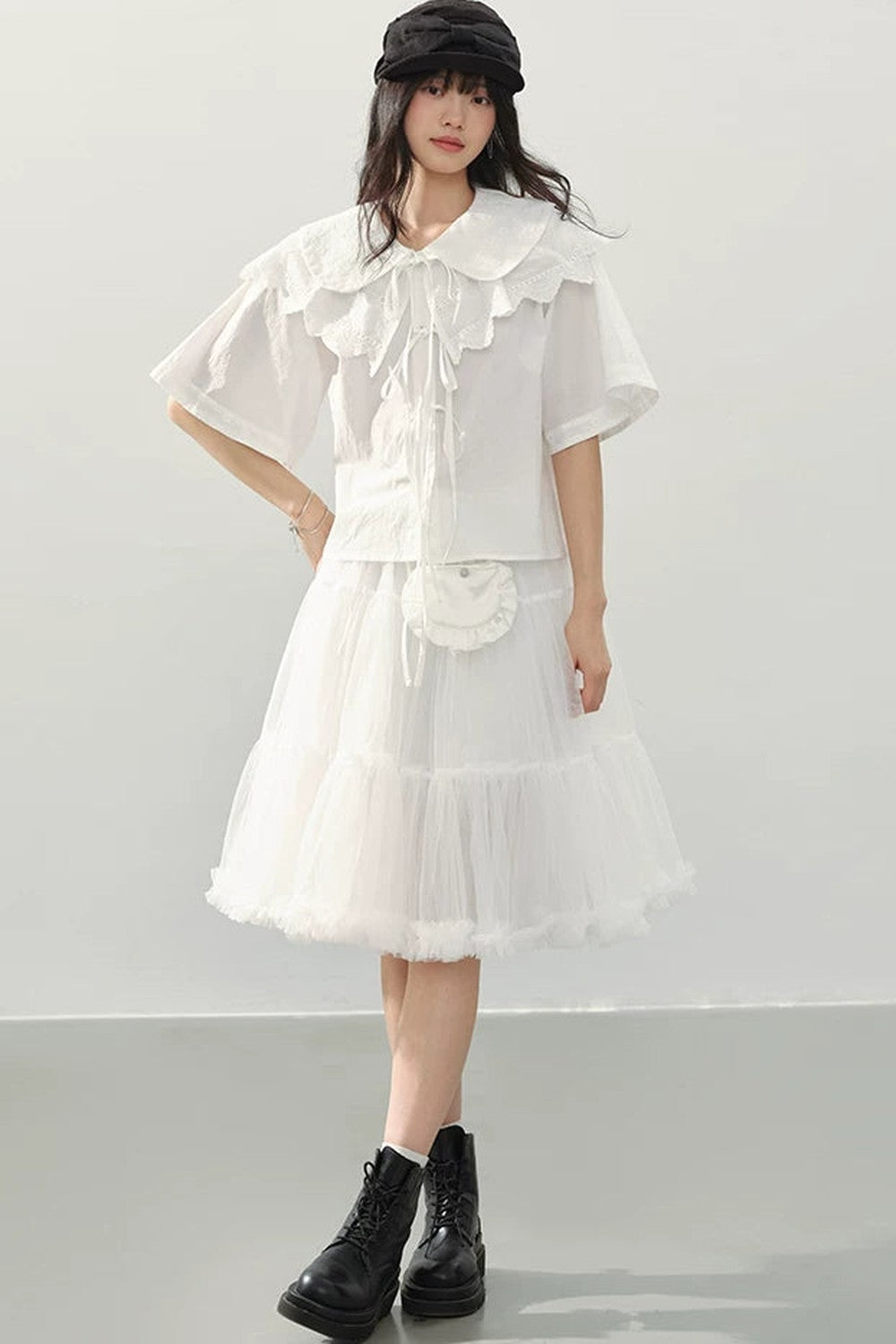 White Tulle A-Line Fairy Skirt