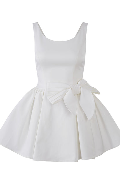 Elegant Bow A-Line Dress