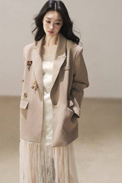 French Lace Camisole Dress and Jacket Set-Up