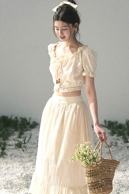 Mature Garden Summer Skirt Set-Up