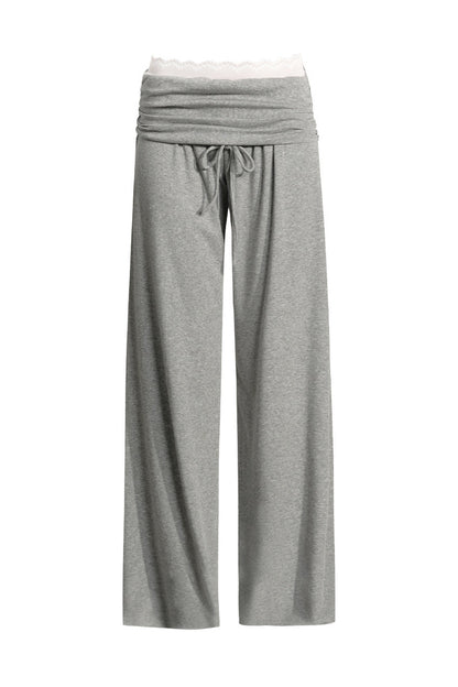 Backless Top and Wide-Leg Pants Set-Up