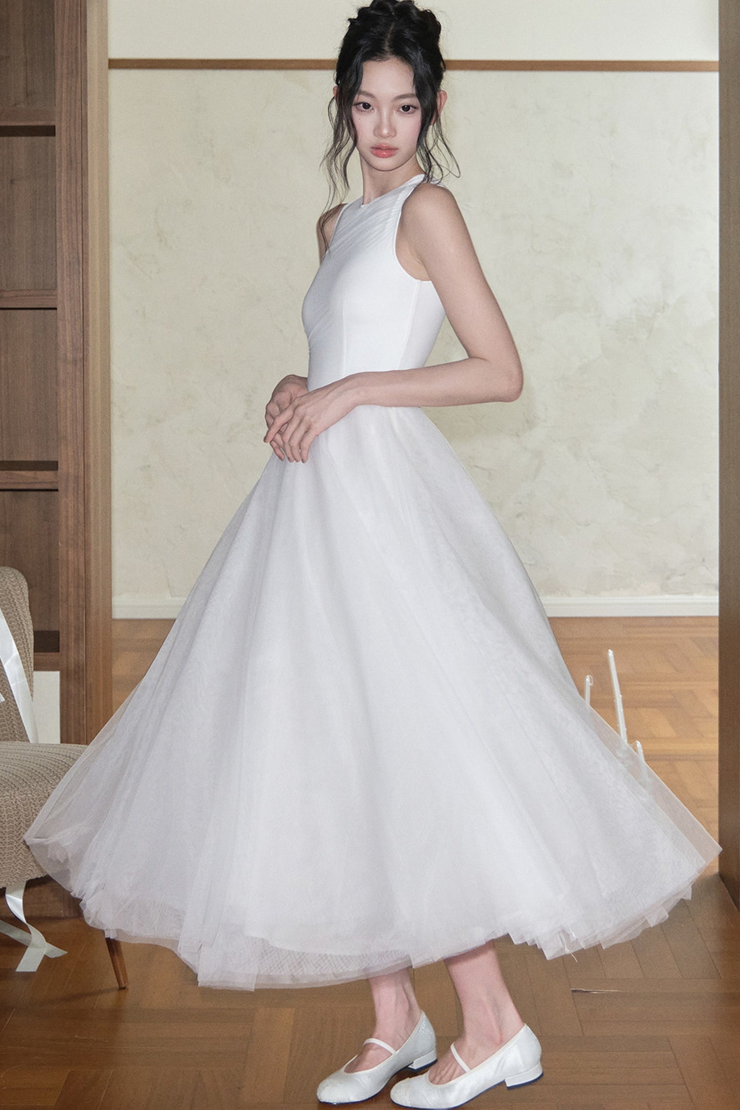 Butterfly Knot Mesh Dress