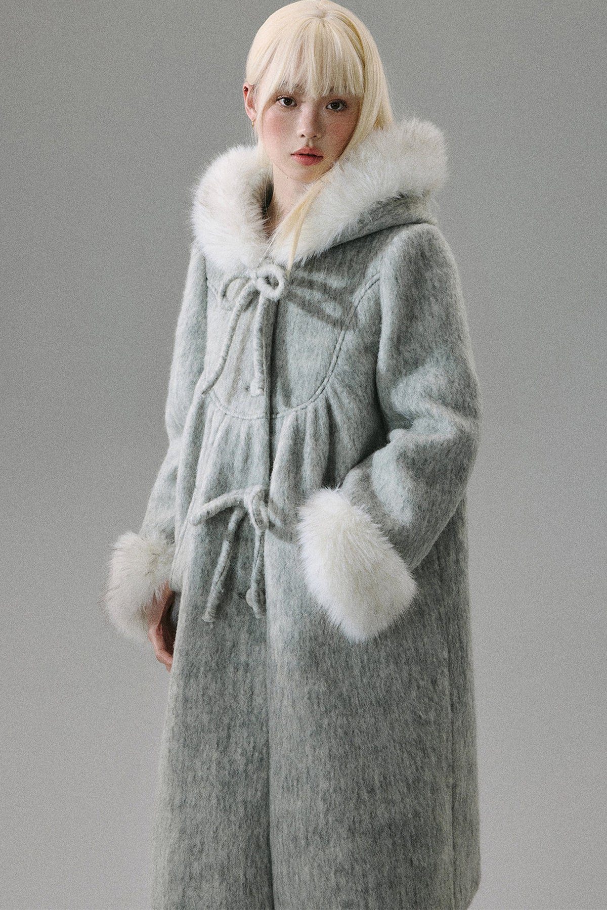Honeysuckle Water Ripple Wool Cape