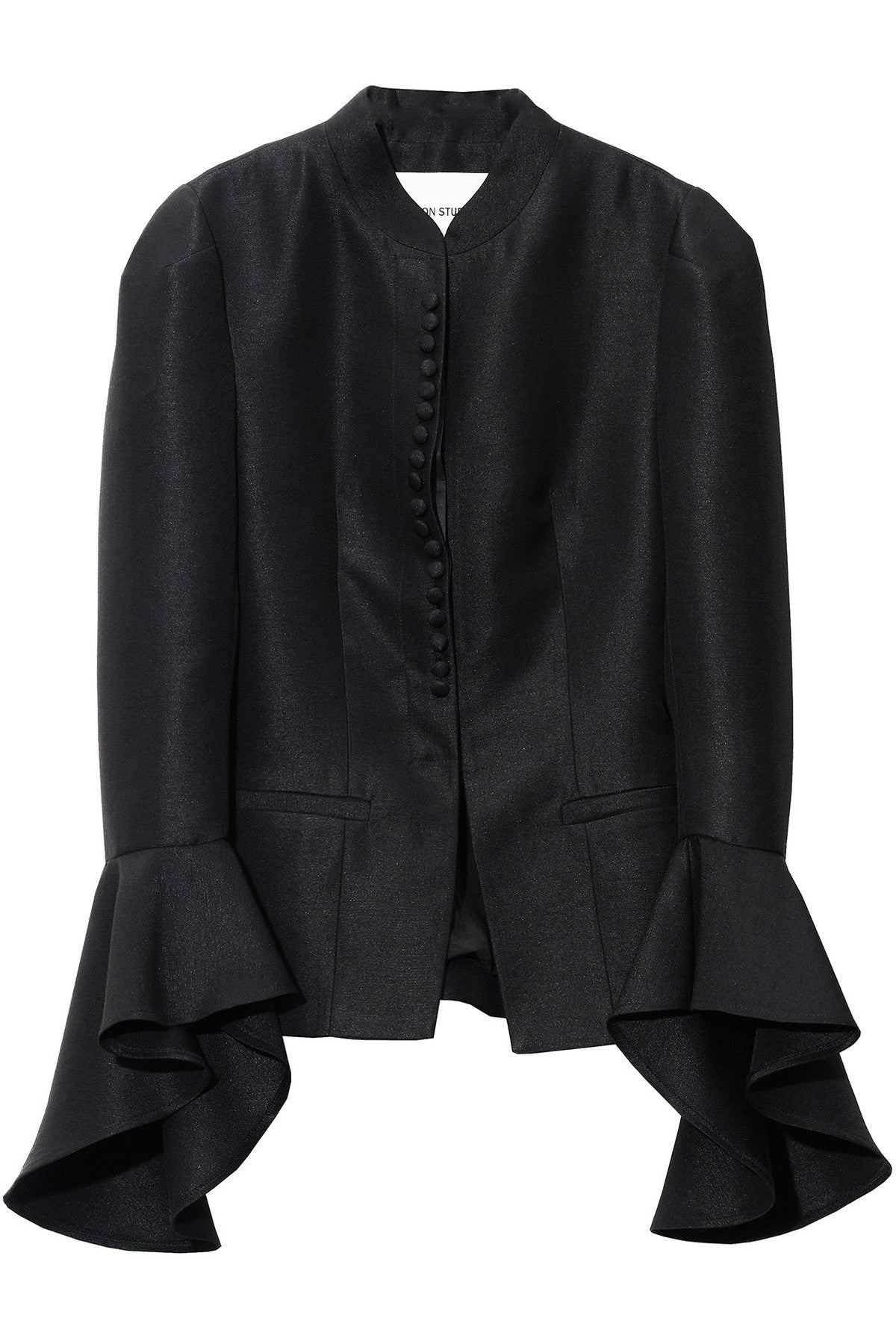 Buttoned Bell-Sleeve Jacket