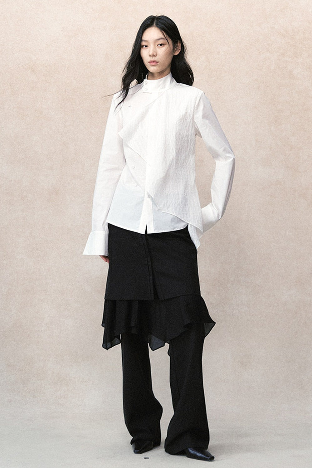 Detachable Ruffle Skirt and Trousers Set