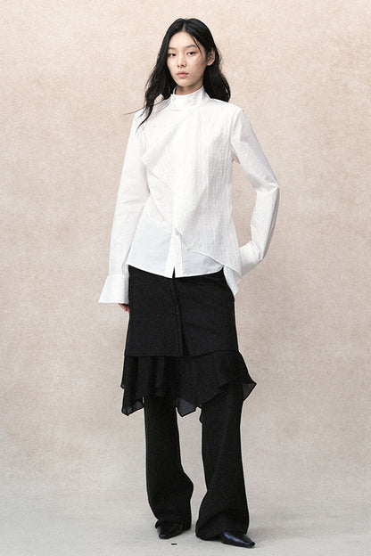 Detachable Ruffle Skirt and Trousers Set